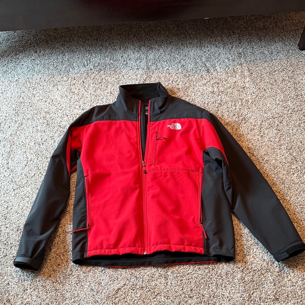 The North Face Red and Gray Outdoor Jacket
